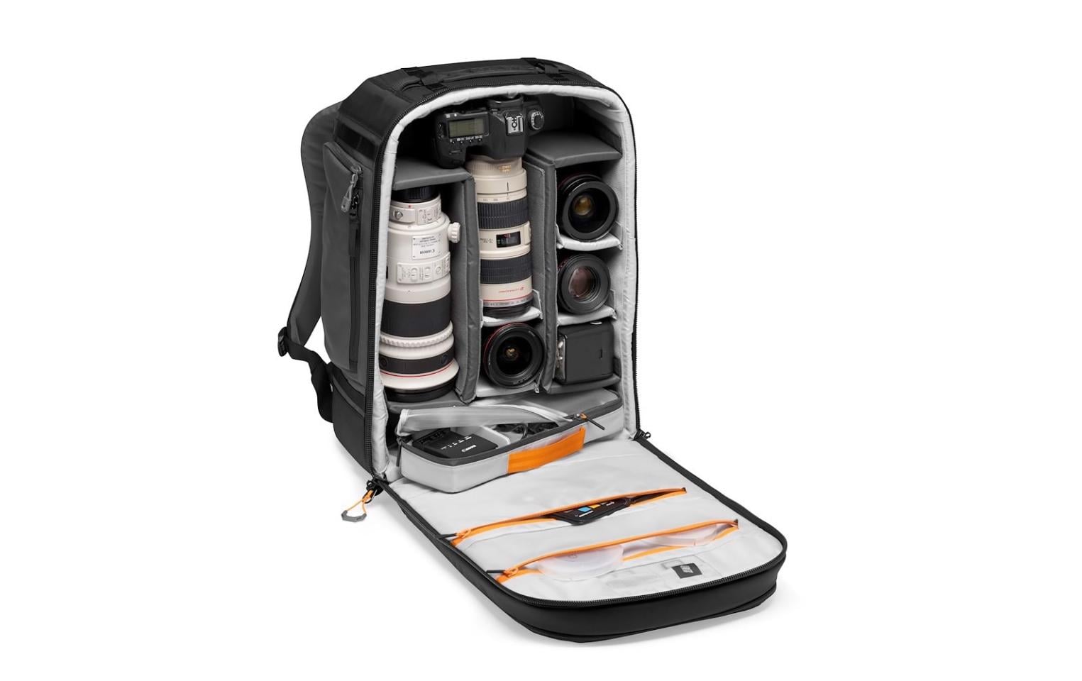 Fotorucksack Pro Trekker BP 450 AW II (GRL)<br>Profi-Fotografenrucksack, der die Ausrüstung im Handgepäckformat organisieren und schützen kann