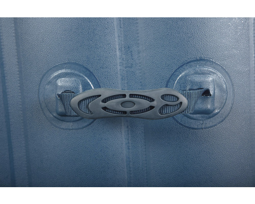 Bestway® LAY-Z-SPA® WiFi Milan AirJet Plus™ opblaasbare hottub met 140 luchtjets, geïntegreerd verwarmingssysteem, multifunctionele pomp en app-bediening, blauw