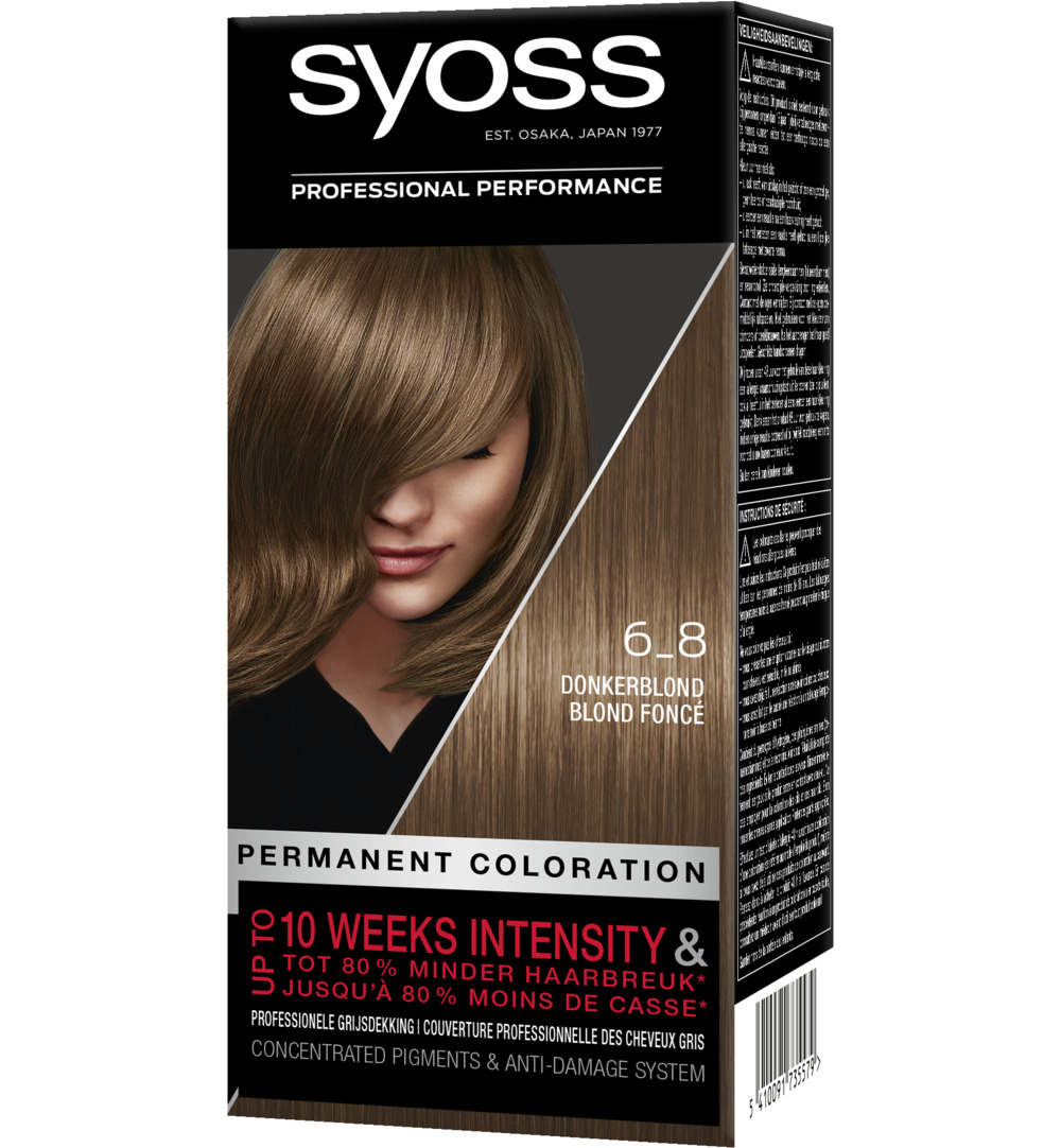Syoss Color baseline 6-8 donkerblond (1 set)