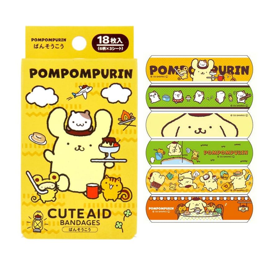 Santan - Sanrio Pompompurin Pleister (18 Stuks)