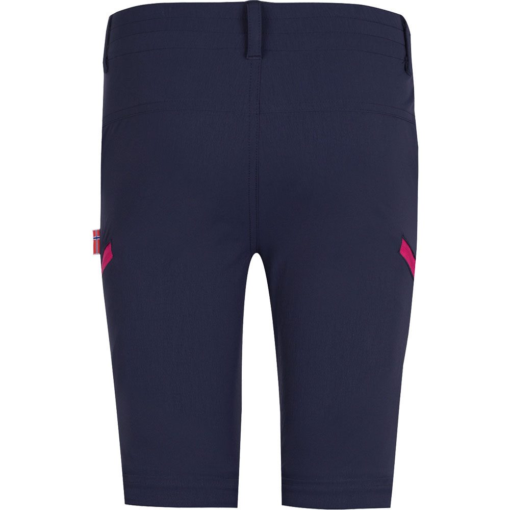 Trollkids Kjerag Zip Off-Trekkinghose Kinder navy magenta