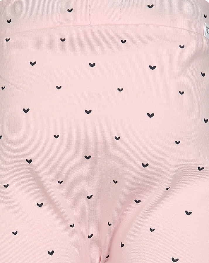 Jersey-Hose COMFORT NEENAH – HEARTS in rosa