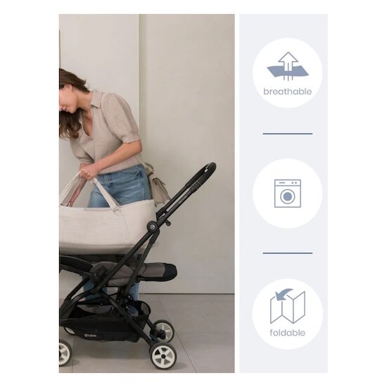 Couffin bébé Nest&Go doomoo   Sand        de               Babymoov
