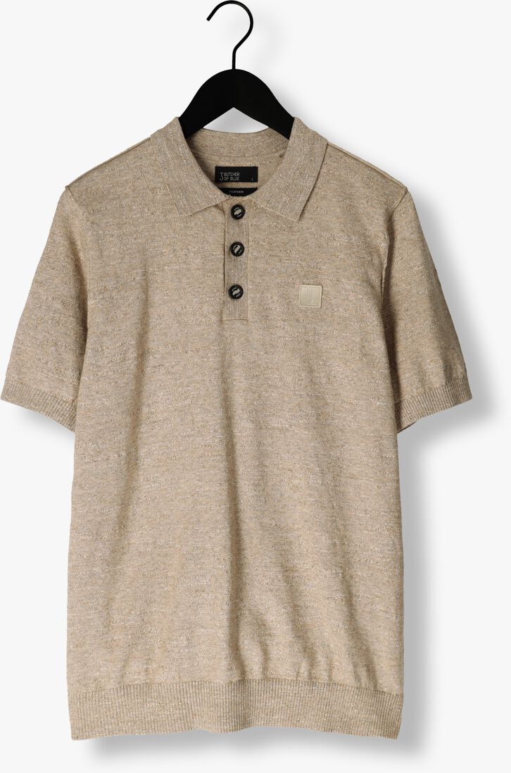 BUTCHER OF BLUE beige butcher of blue polo lt clifden polo