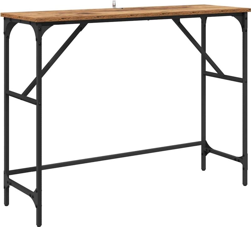 vidaXL - Wandtafel - Bewerkt Hout - 100 x 32 x 75 cm