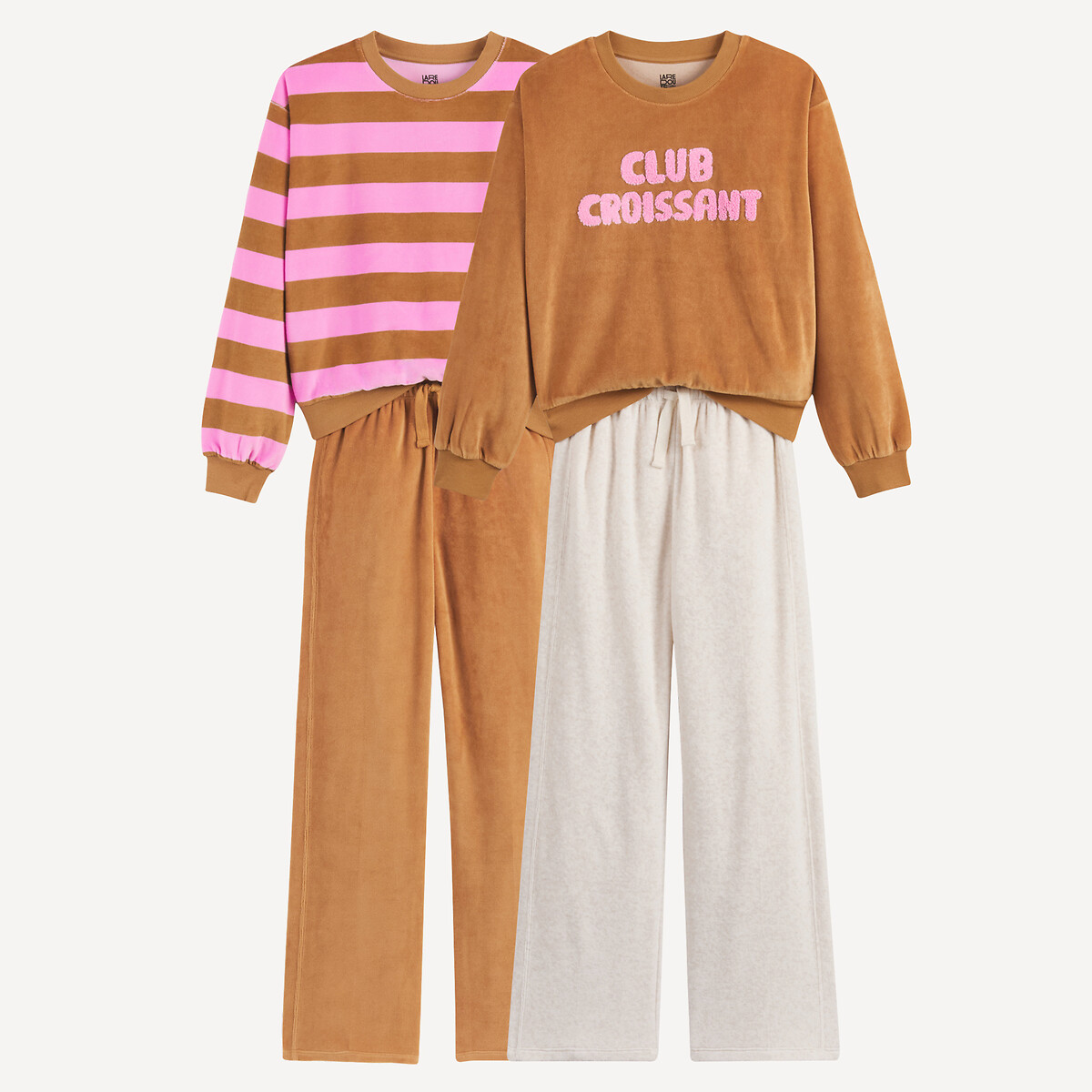 LA REDOUTE COLLECTIONS<br>Conjunto de 2 pijamas em fluweel