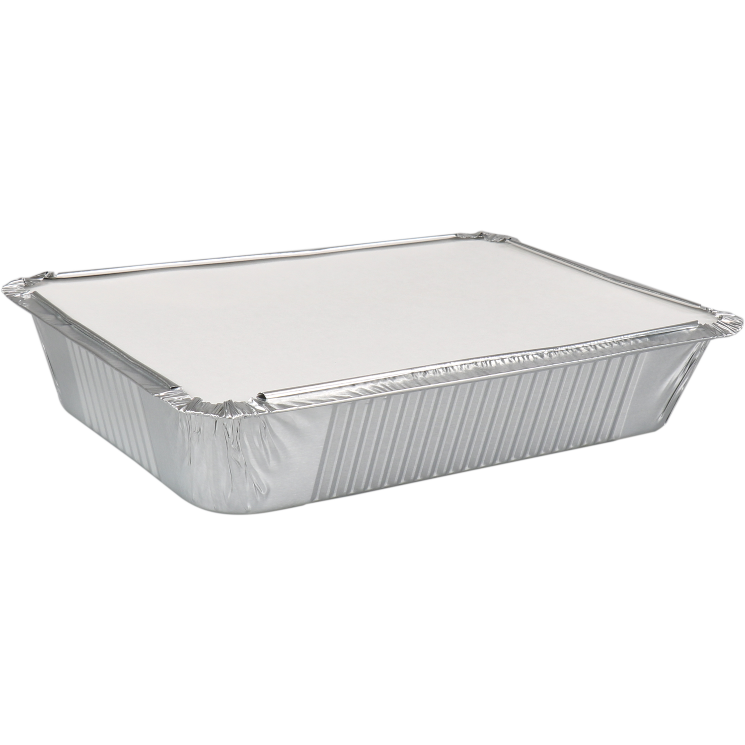 Bak, Karton + aluminium, incl. deksel, 210x150x40mm, zilver