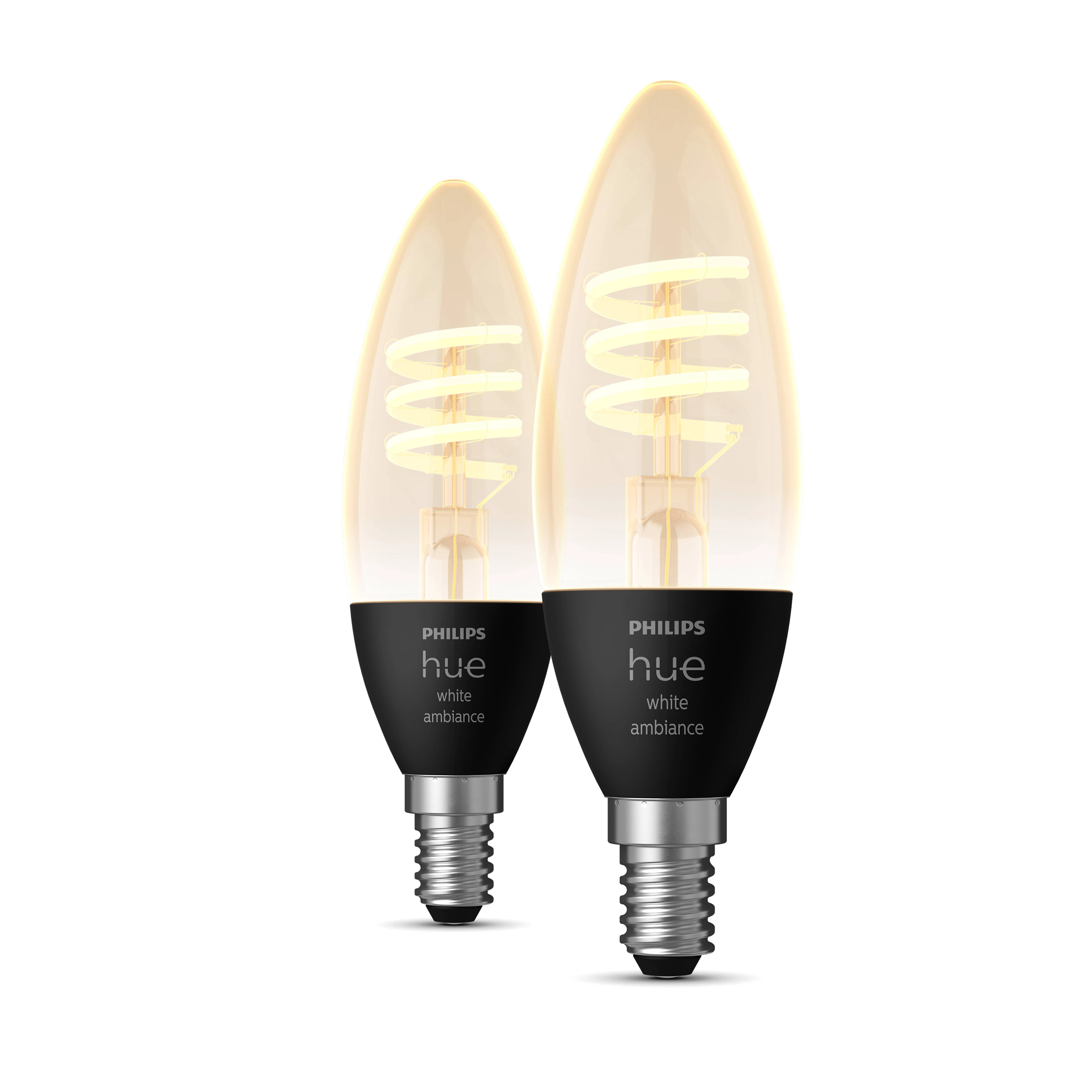 Philips Hue filamentkaars - warm- tot koelwit licht - 2-pack - E14