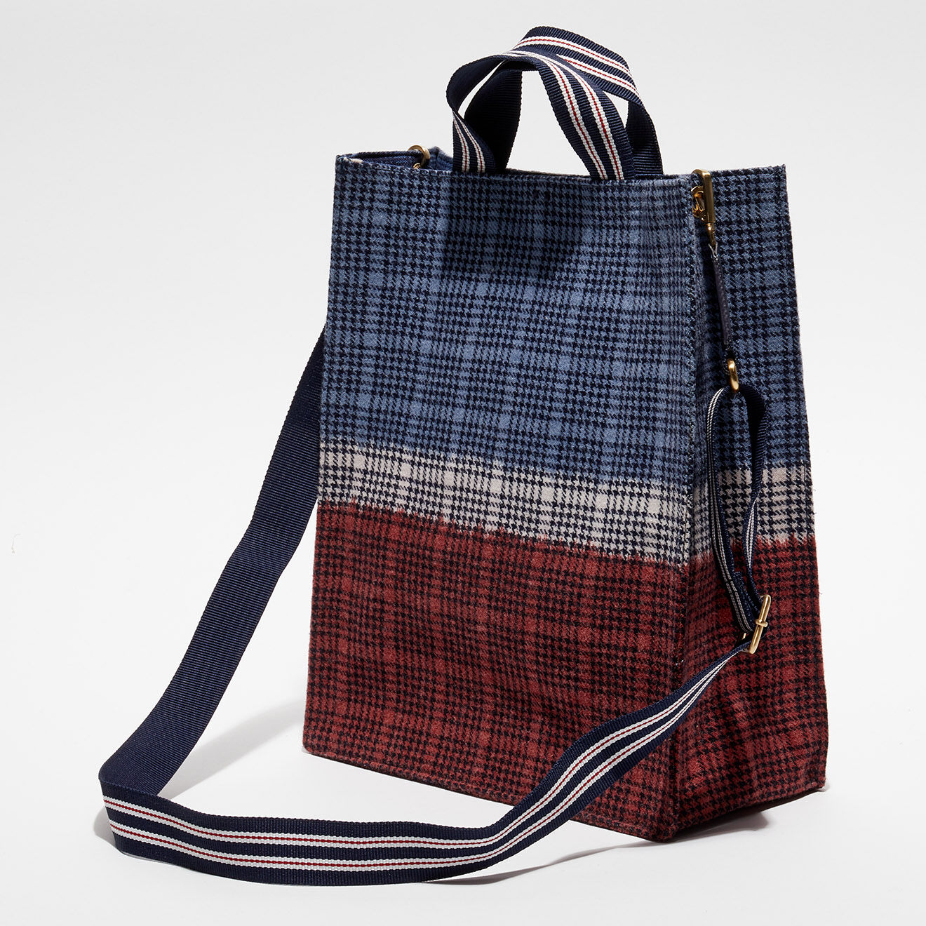 Inouitoosh Sac Cabas 100% Laine Idyle Opaline jean - 36x30x14 cm