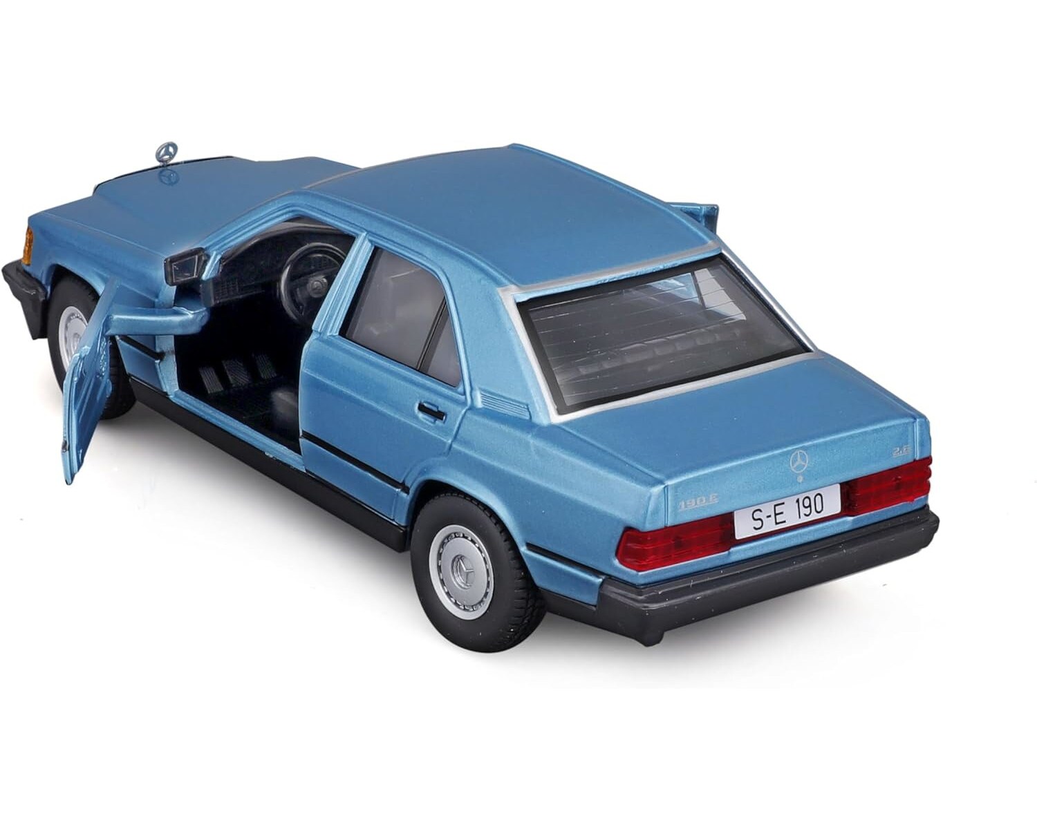 Bburago 18-21103 - Modellauto - Mercedes 190E ´87 (diamant blau, Maßstab 1:24) Modell Auto