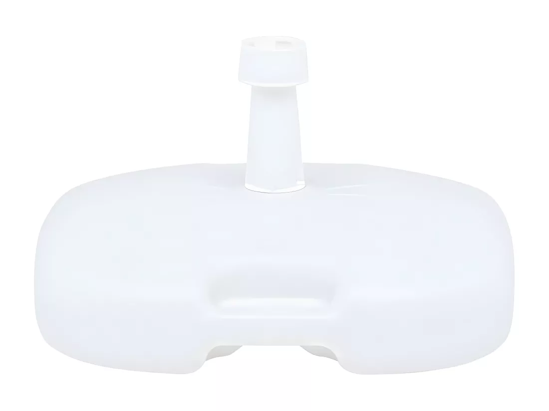 Prolenta Premium - Socle de parasol rempli de sable/d'eau 16 L Blanc Plastique