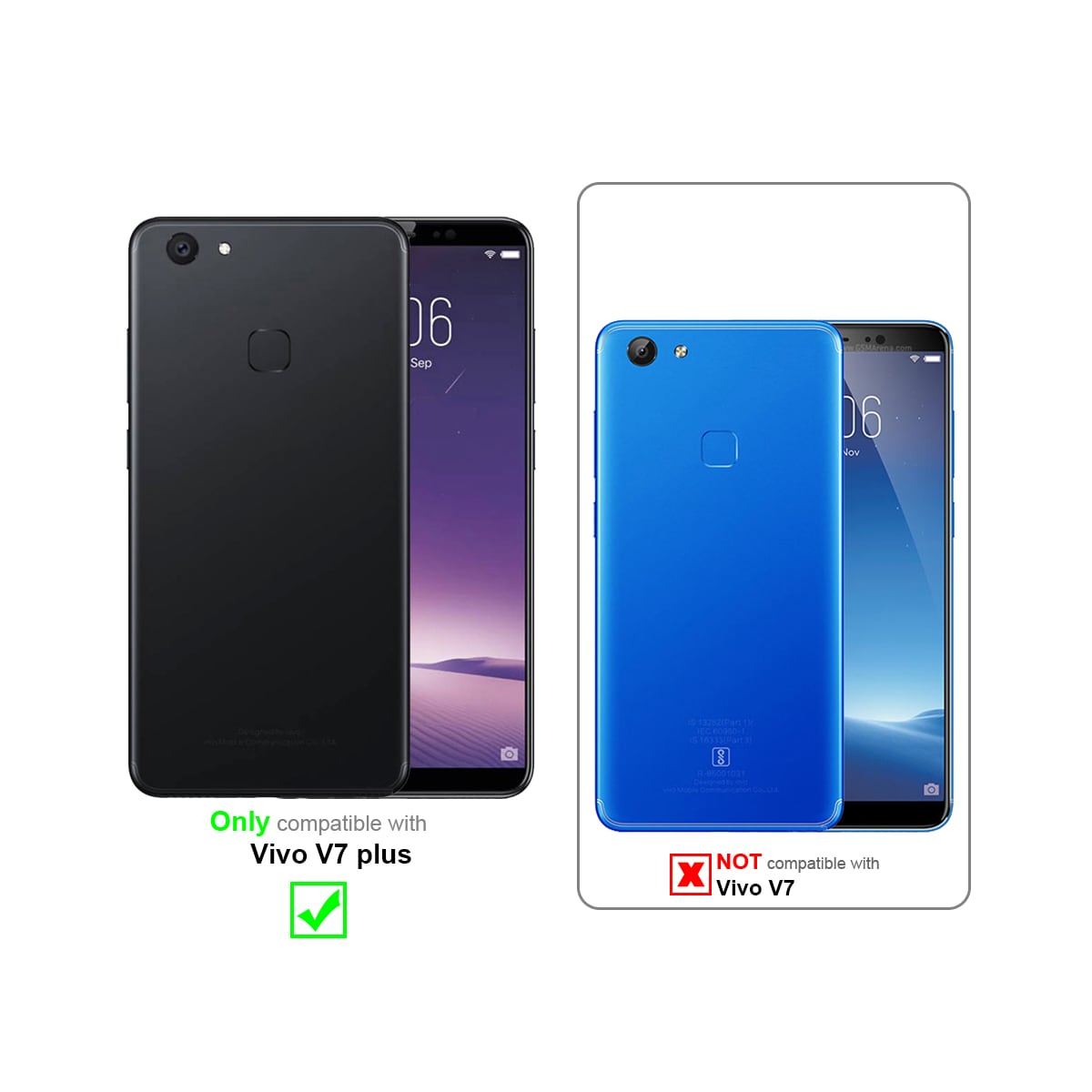 Vivo V7 PLUS 3x Skjermbeskytter Skärmskydd