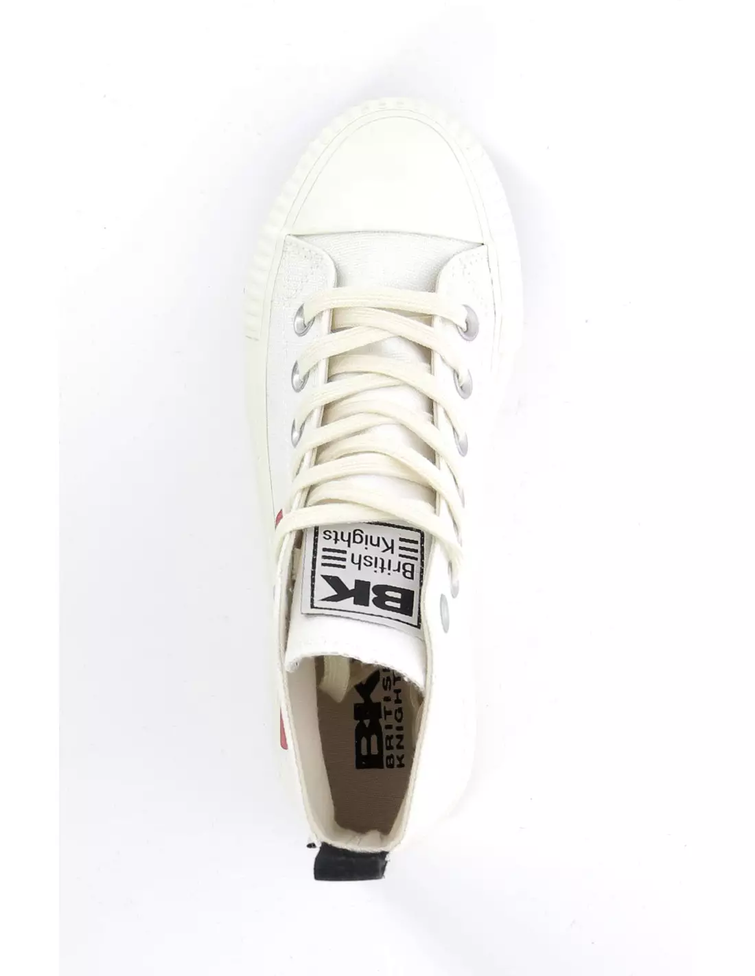 BRITISH KNIGHTS KAYA MID PRINTED - Baskets OFFWHITE/REDHEART