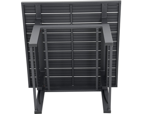 Garden Place Viven 4-zits loungeset inclusief in hoogte verstelbare tafel en kussens, antraciet aluminium