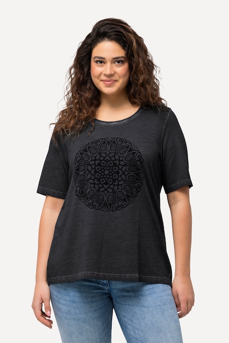 T-Shirt, Mandala, Classic, Rundhals, Halbarm