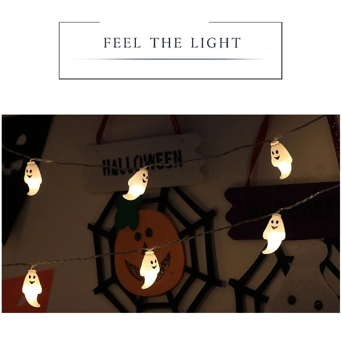 Wewoo guirlande LED Fantôme Blanc Chaleureux