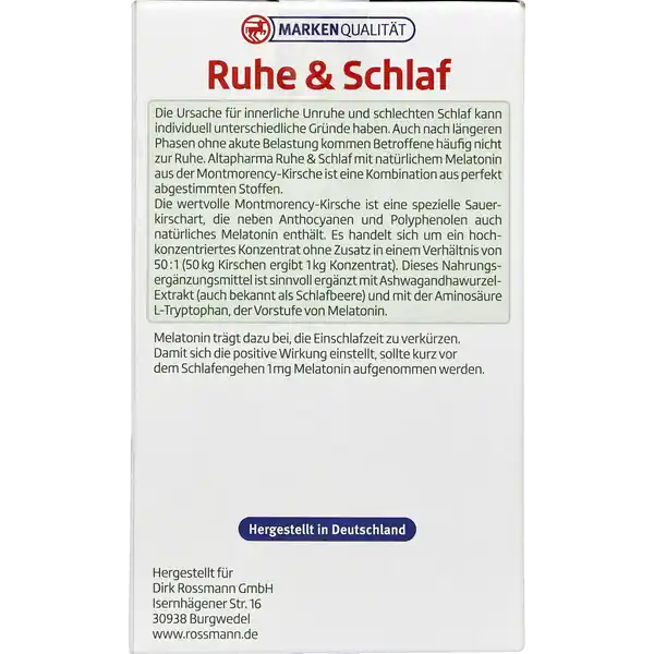 Ruhe & Schlaf Trinkgranulat