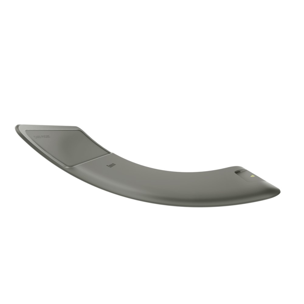 Universal Silikon TPU Pocket Stick-On Kartenfach mit Adhesive Klebe-Pad - Grau