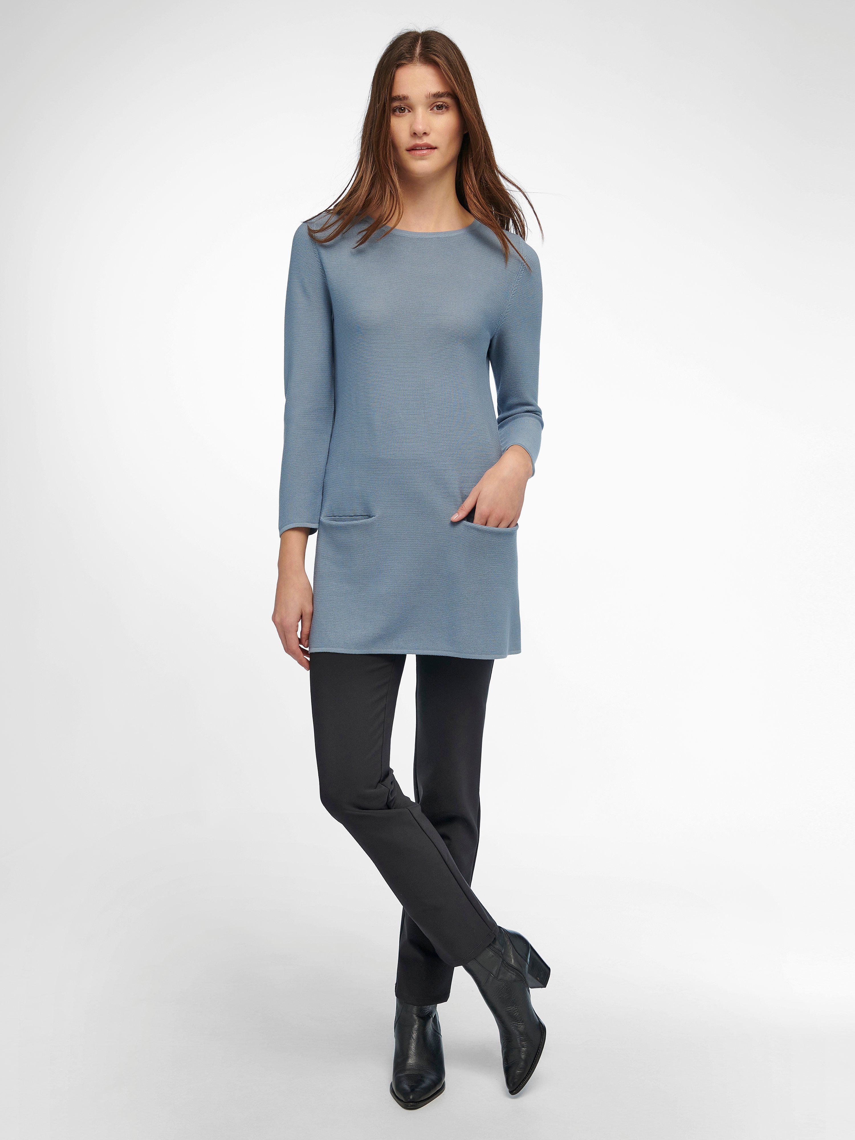 Rundhals-Pullover aus 100% SUPIMA®-Baumwolle