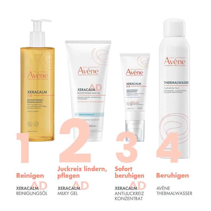Avene Xeracalm A.D rückfettendes milky Gel, 200 ml