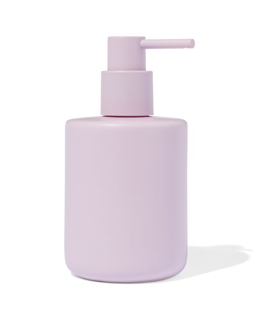 distributeur à savon faïence mat lilas Ø8x15