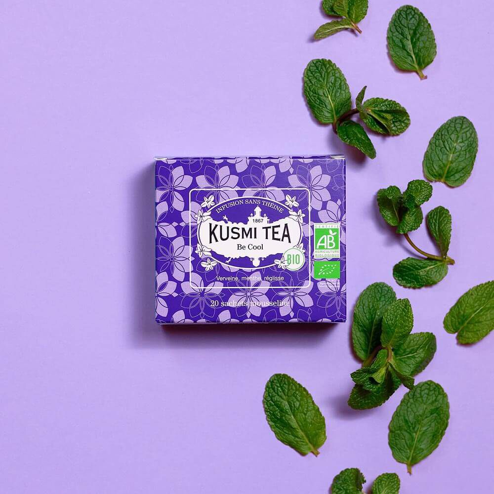 Be Cool-Infusion verveine, menthe, pomme 20 sachets