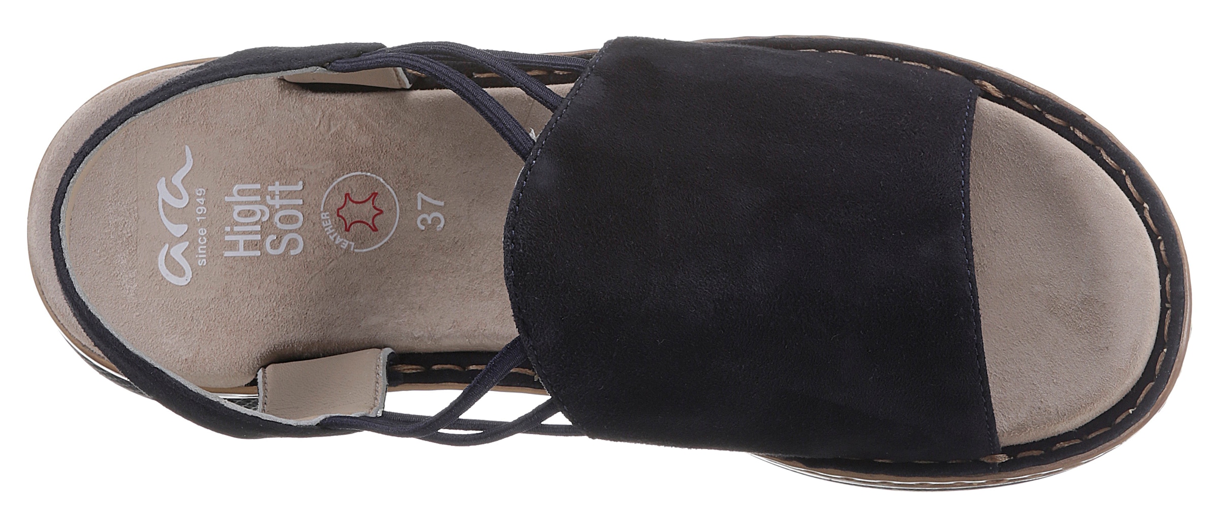 Ara Riemchensandale »HAWAII«  , Sommerschuh, Sandalette, Keilabsatz, mit Stretch-Bänder, G-Weite