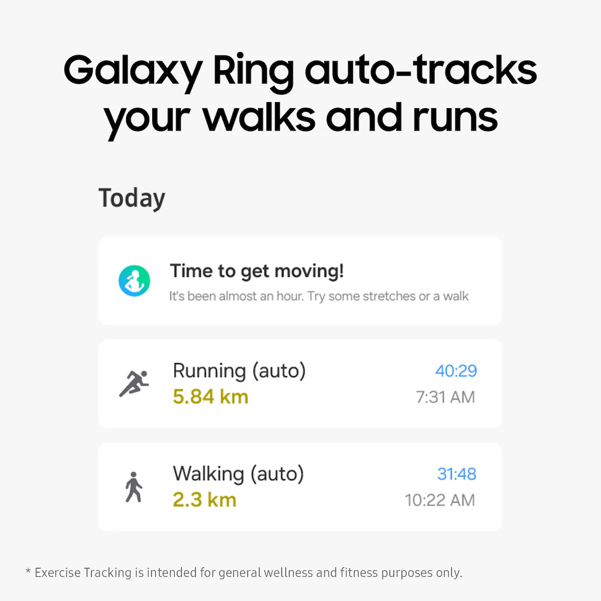 Samsung Galaxy Ring smartring Størrelse 10 (sølv)