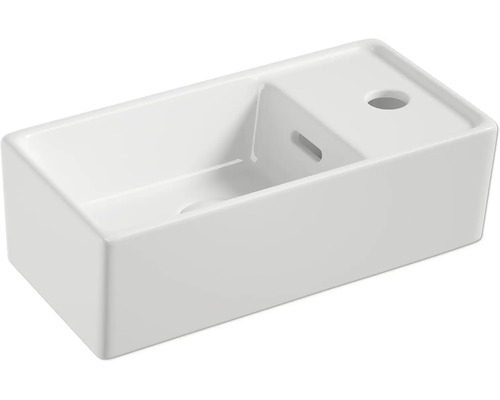 form&style MAKIRA wastafel 39,5 x 21 cm glanzend wit