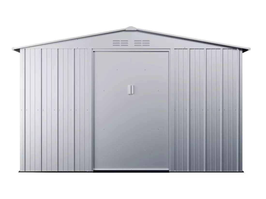 Abri de jardin métal en acier galvanisé gris 12.02 m² LINUS