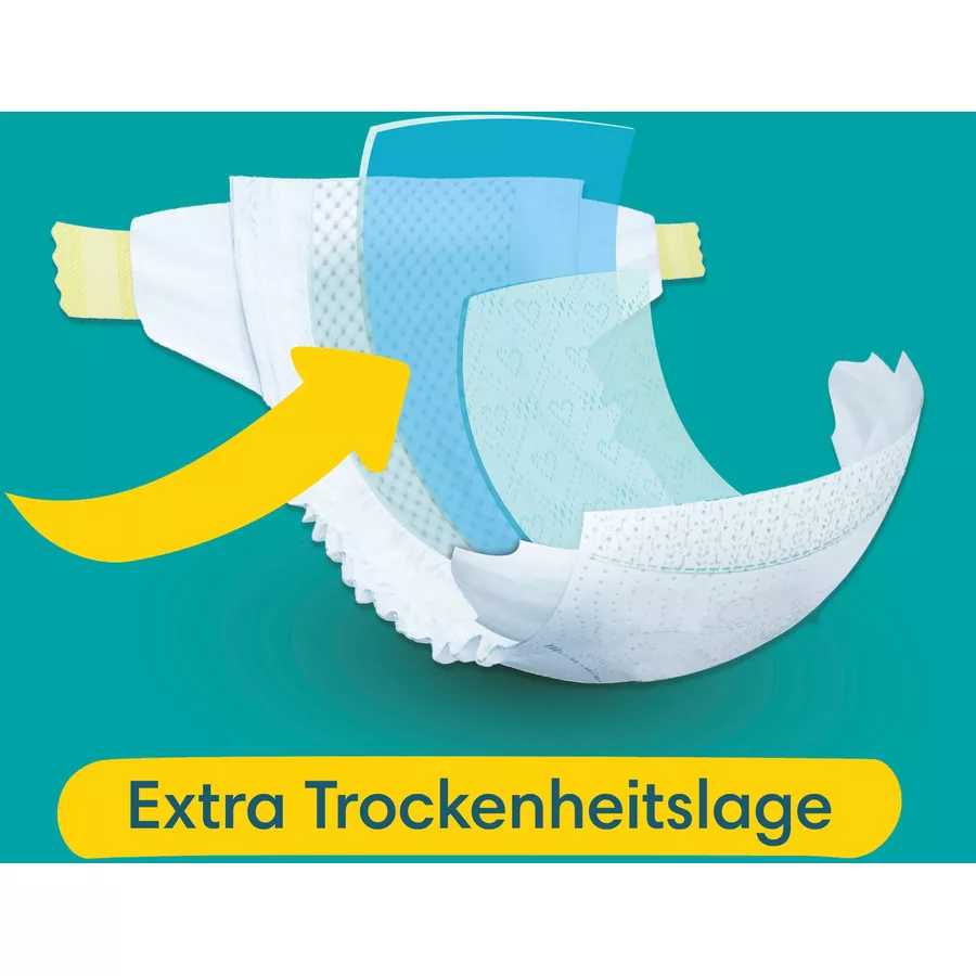 Pampers Baby-Dry Windeln, Gr. 4, 9-14kg, Maxi Pack (1 x 106 Windeln)