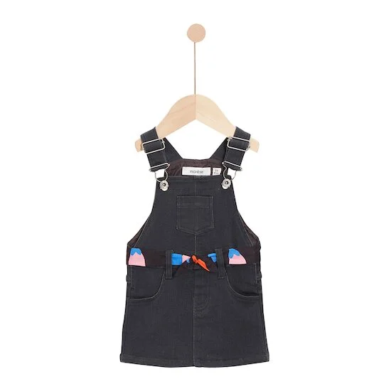 Pop mood Robe denim   gris anthracite        de               Marèse