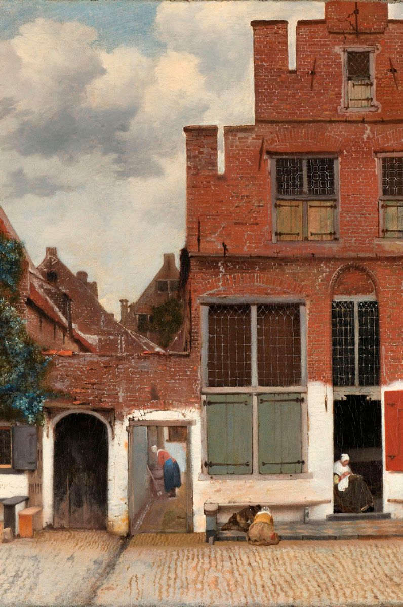 Schilderij Straatje Vermeer D-luxx 009