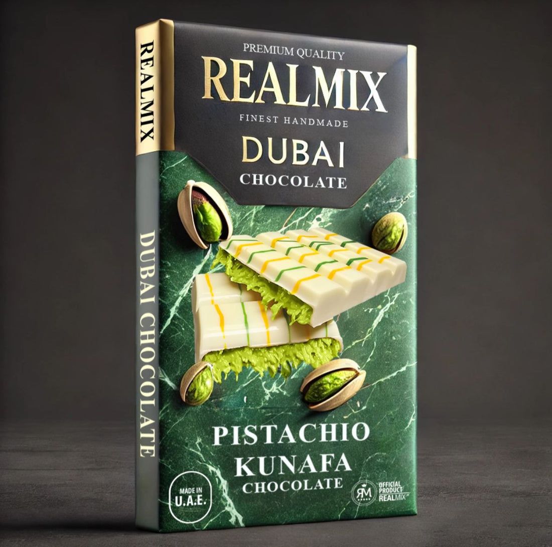 Realmix Weisse Pistazien Dubai Schokolade - Orig. Made in U.A.E