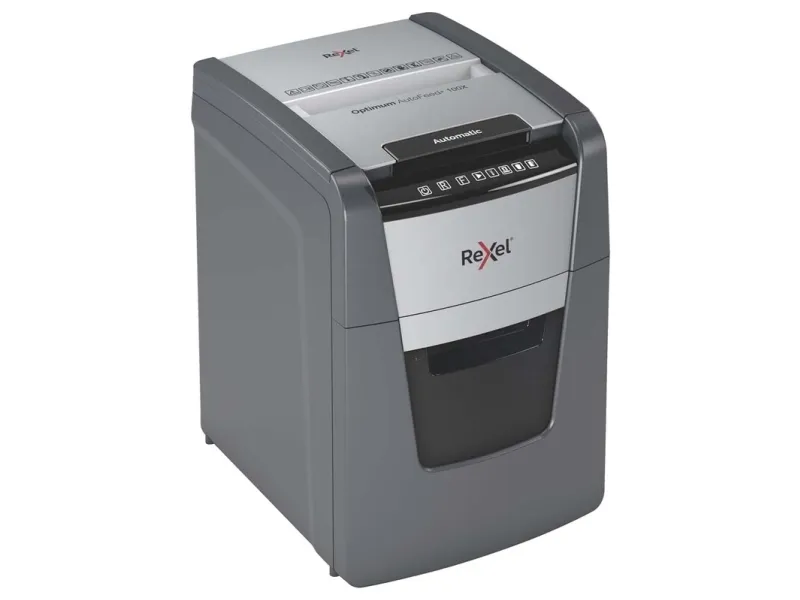 Makulator Rexel Optimum AutoFeed  100X krydsmakulering 4x28 mm (P-4)