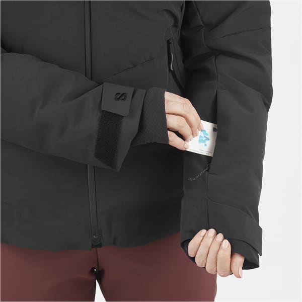 Veste de ski SALOMON ALPENFLOW DOWN JACKET W DEEP BLACK