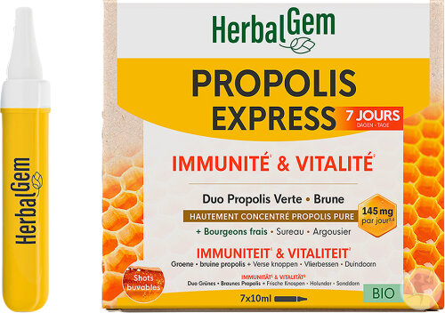 Herbalgem Propolis Immunité Et Vitalité Monodoses 7x10ml