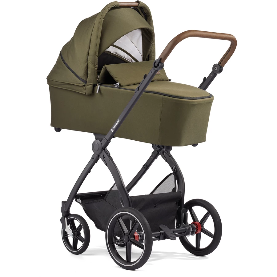 GESSLEIN Kinderwagen FX4 Soft+ Style Babywannen Set grün