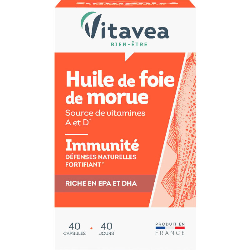 Cure immunité - Huile de foie de morue - 3 x 40 jours