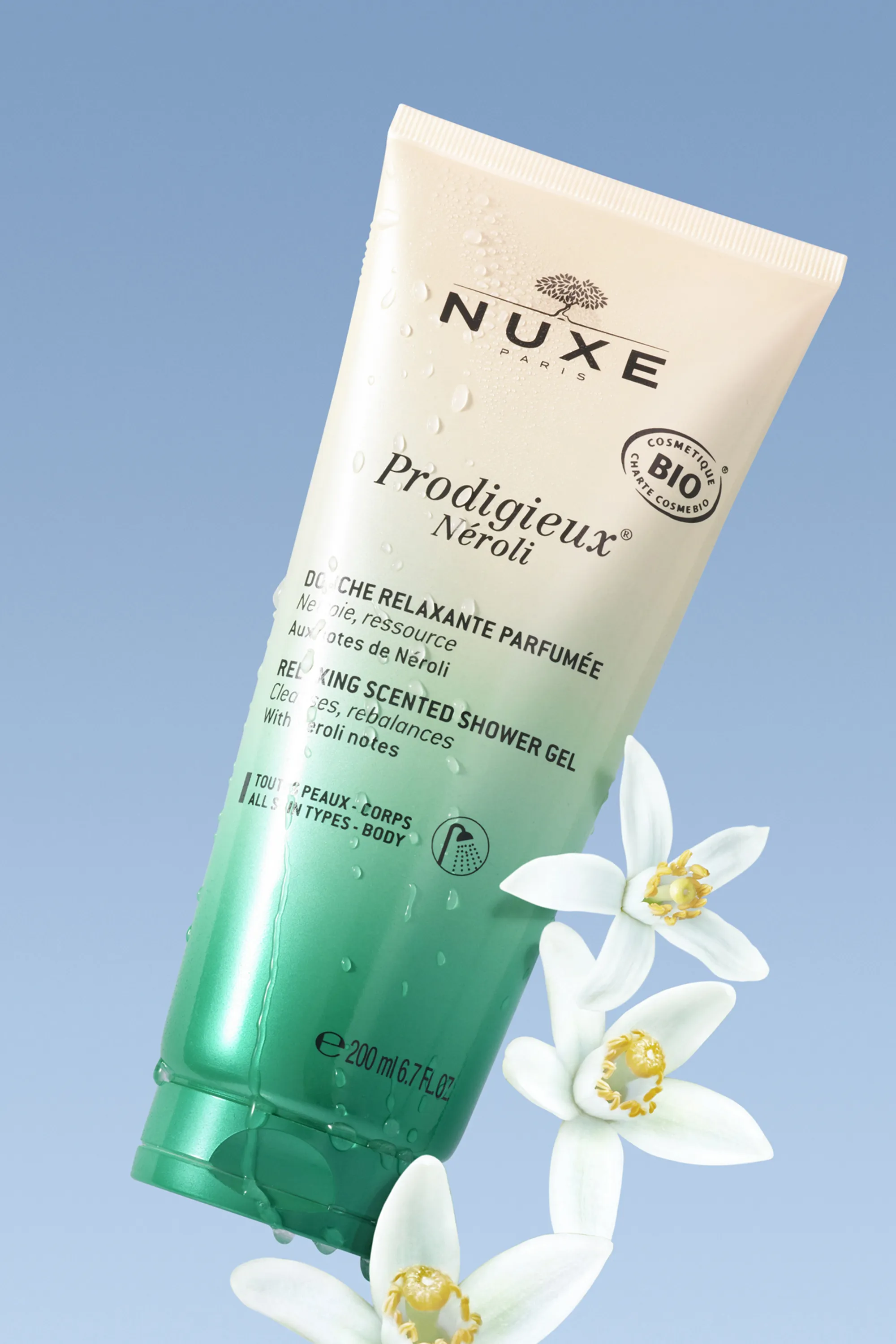 Nuxe Gelée de douche relaxante Prodigieux® Néroli bio-200 ml