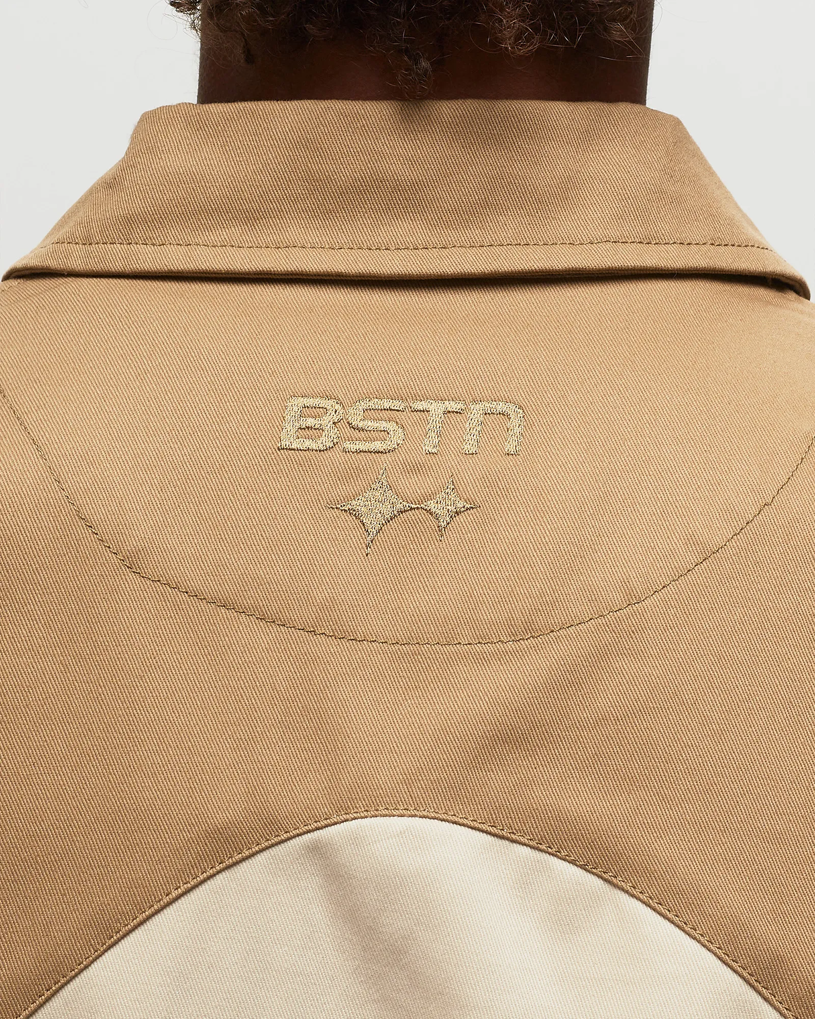 BSTN Brand TWO-TONE HALFZIP SHIRT