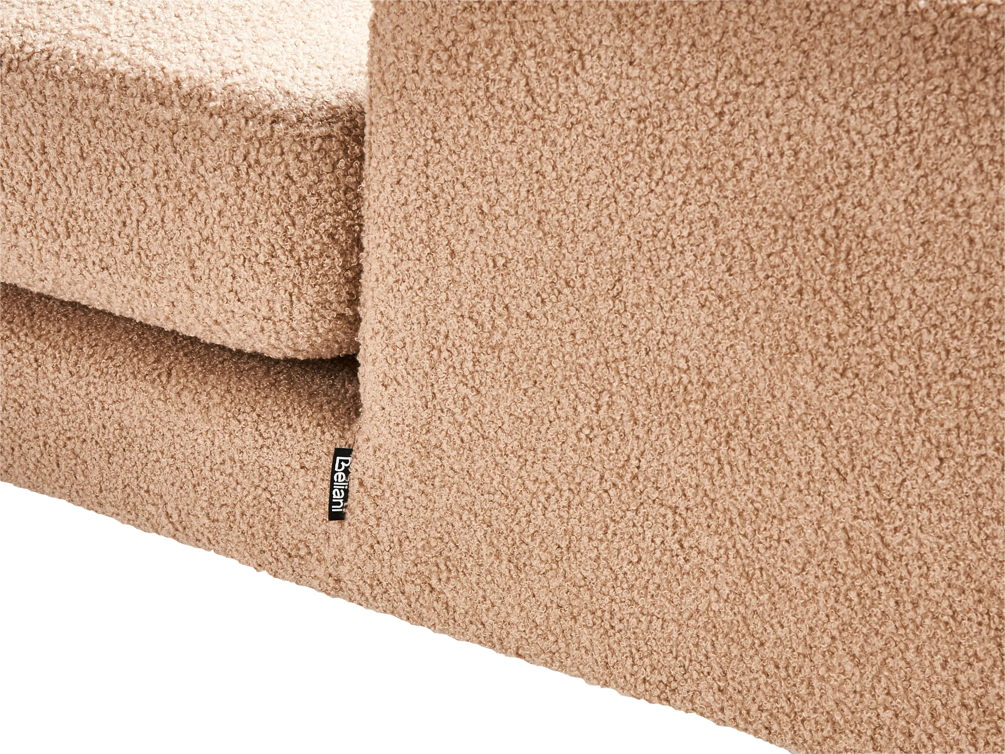 Rechtszijdige chaise longue EWRON Bouclé Zandbeige
