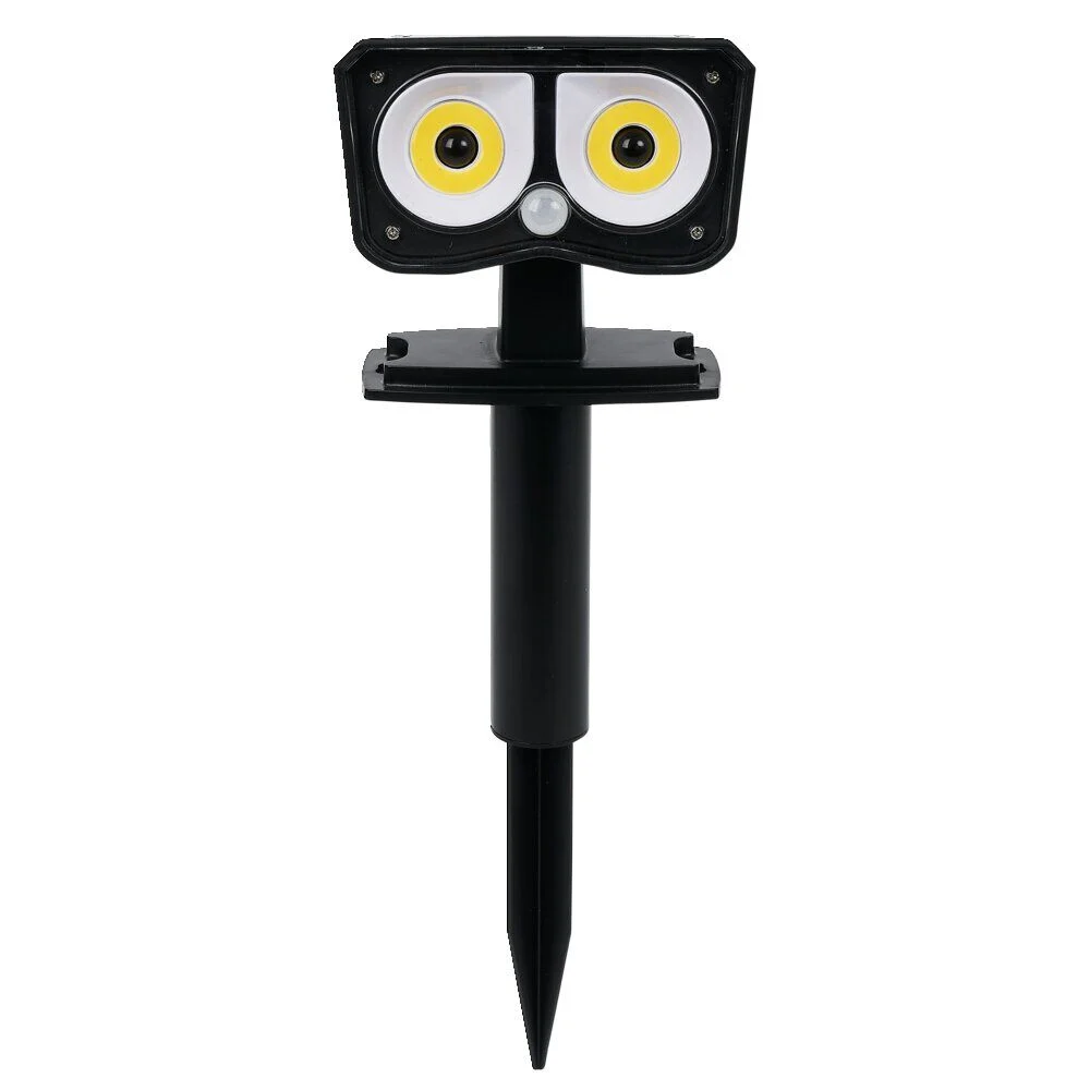 Lampe solaire à planter ou visser plastique noire batterie 3,7V