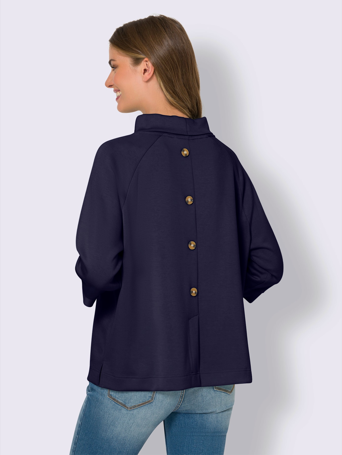 Sweat-shirt mélange de modal doux