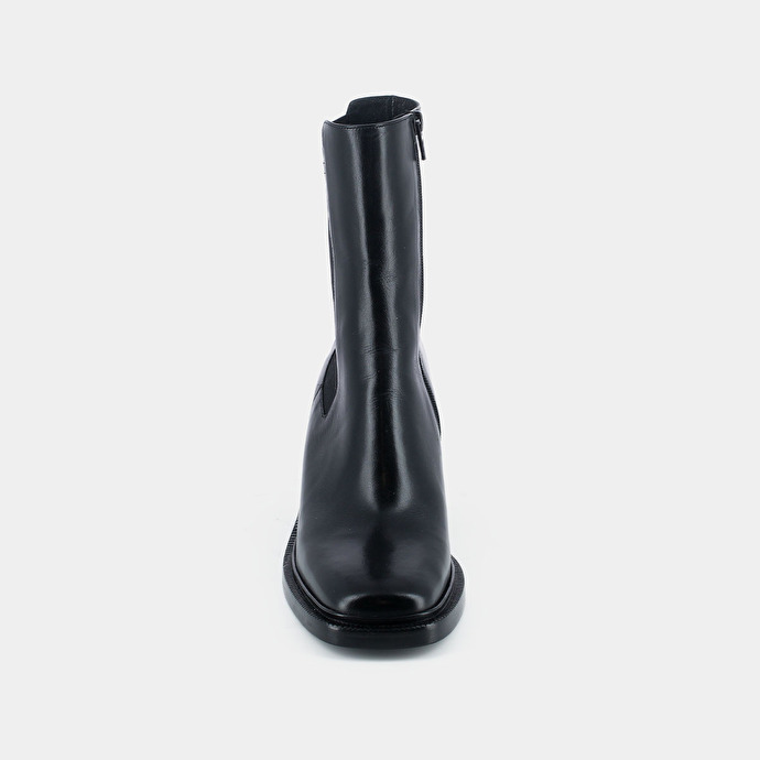 Bottines à talons  en cuir noir