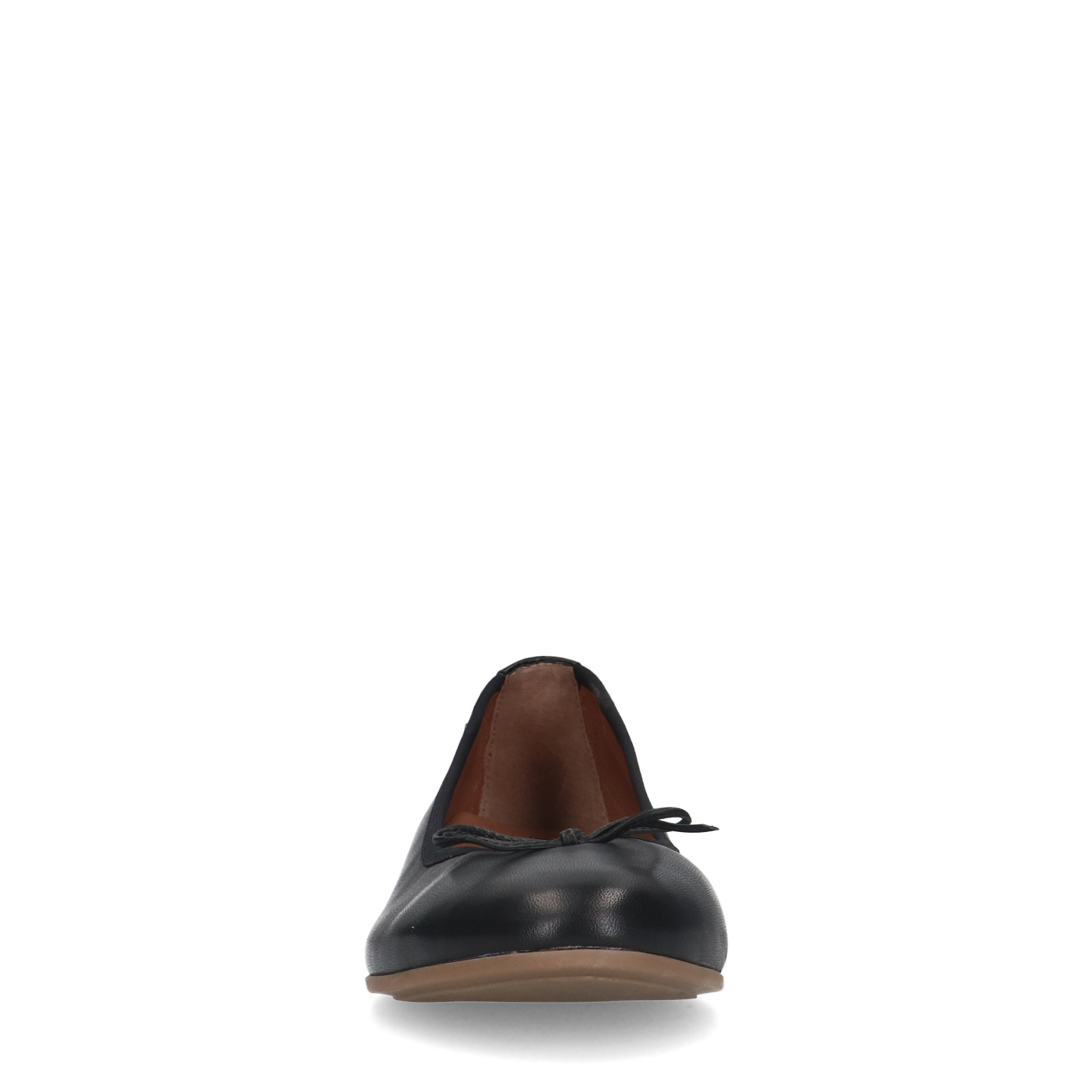 Zwarte leren ballerina's