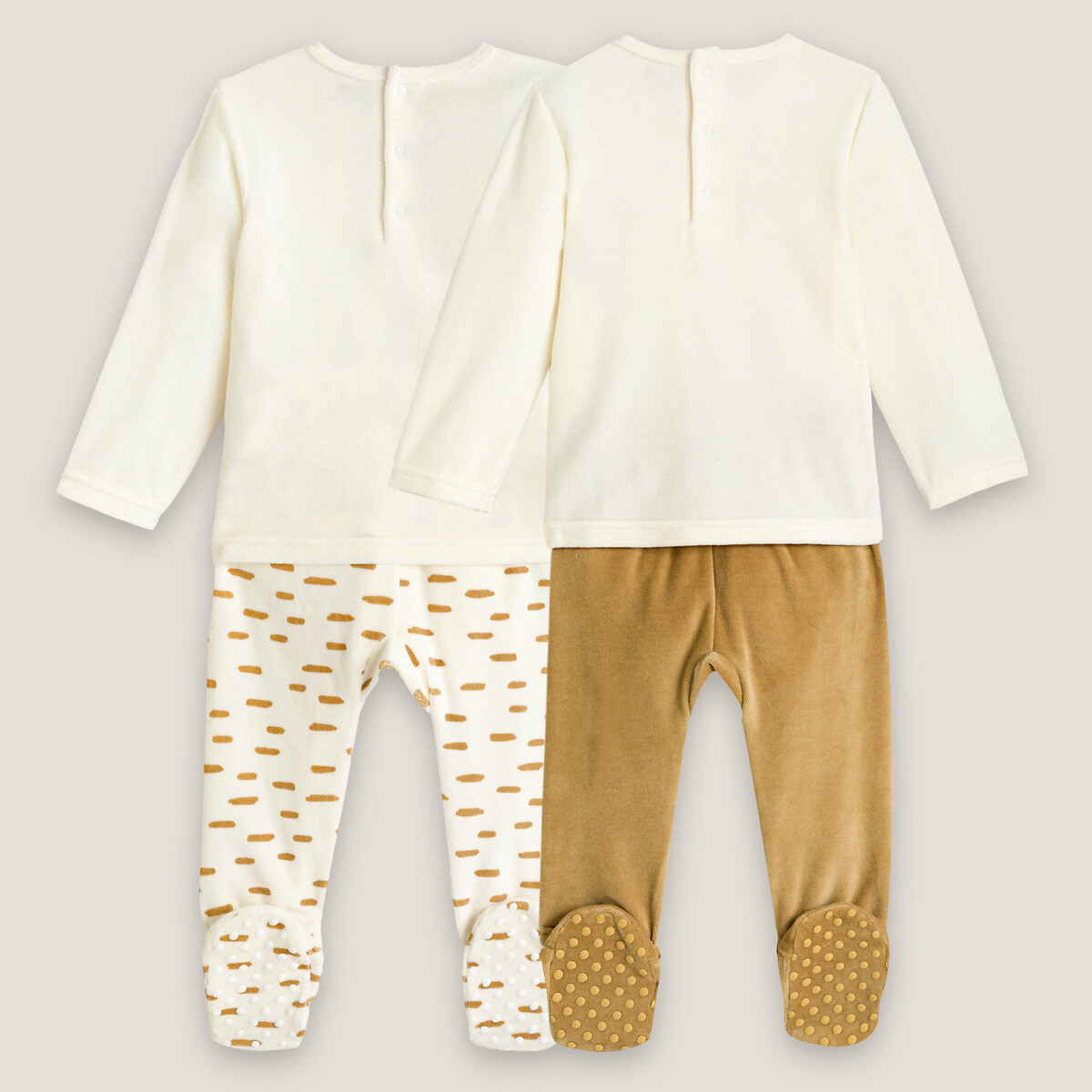 COLEÇÕES LA REDOUTE<br>Conjunto van 2 pijamas em fluweel