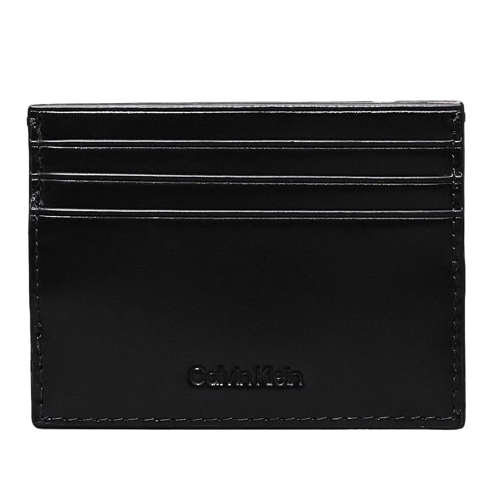 Calvin Klein Jeans Porte Cartes Noir Homme Calvin Klein Jeans Glow Black Leather