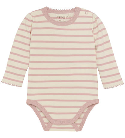 Fixoni Strampler m. Body l/ä - Velours - Shadow Grau
