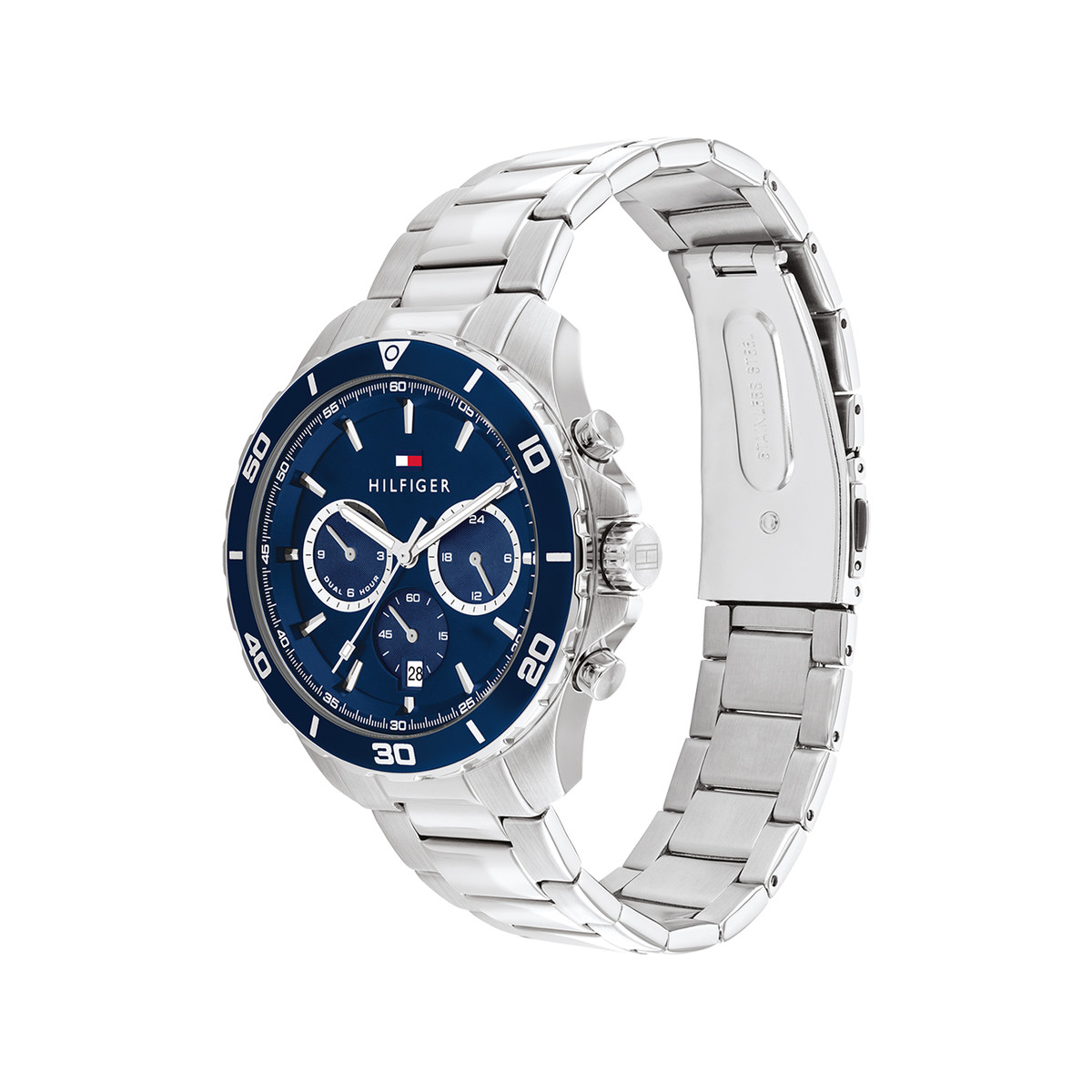 Montre TOMMY HILFIGER jordan homme bracelet acier inoxydable gris
